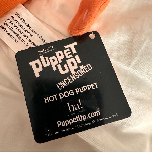 Puppet Up! Hot Dog Hand Puppet by Henson Signed by Brian Henson RARE - Picture 4 of 8